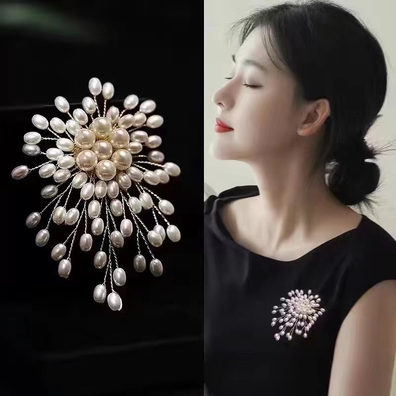 Suit Supply Wedding Party - Broche de perles pour femmes élégantes,