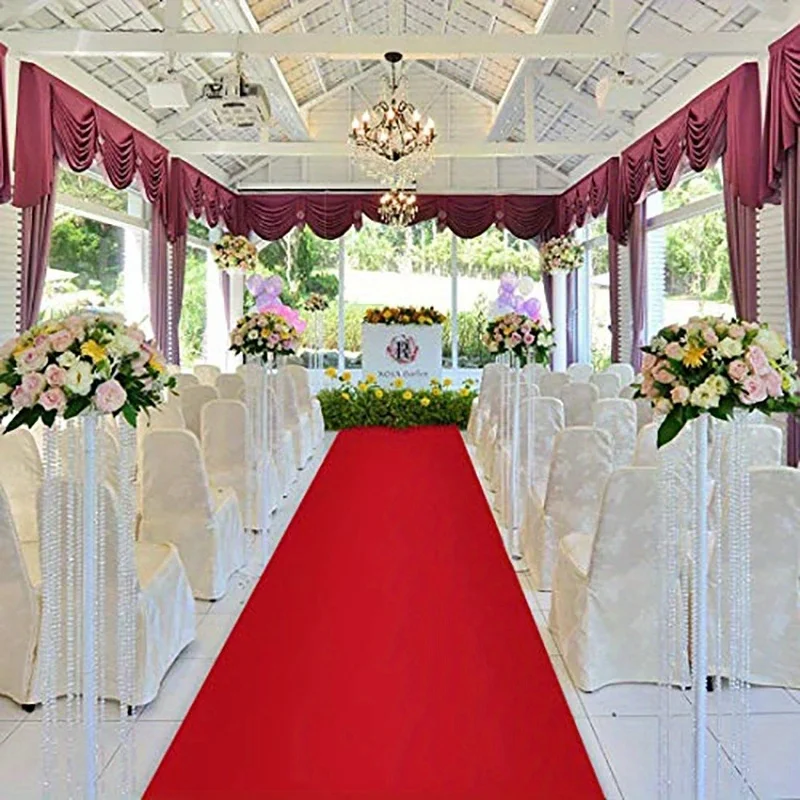 Aisle Runner White - Tapis rouge cérémonie fête scène tapis