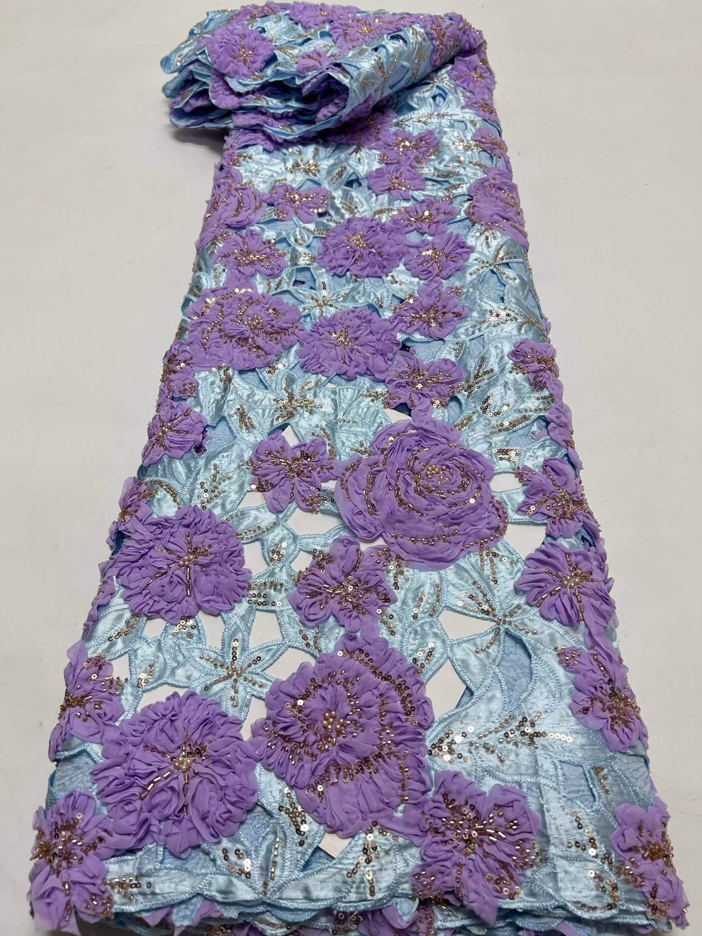 Wedding Dress Supply - Tissu de dentelle africaine de luxe