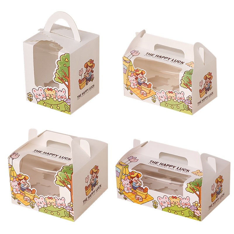 Wedding Packaging - Boîte à muffins en carton avec
