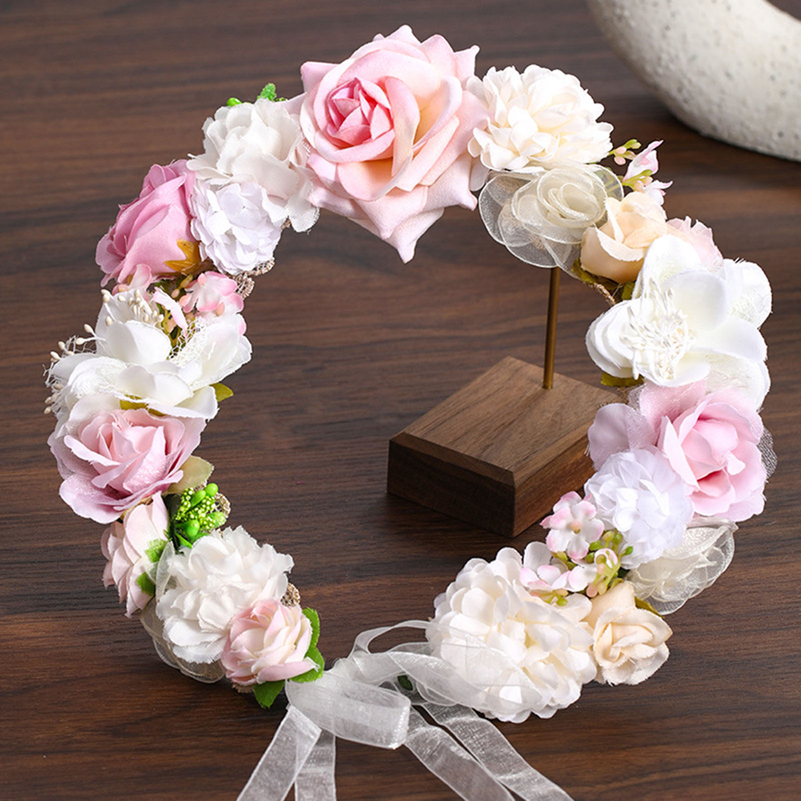 Wedding Arch Flower - Couronne de fleurs artificielles pour mariée,