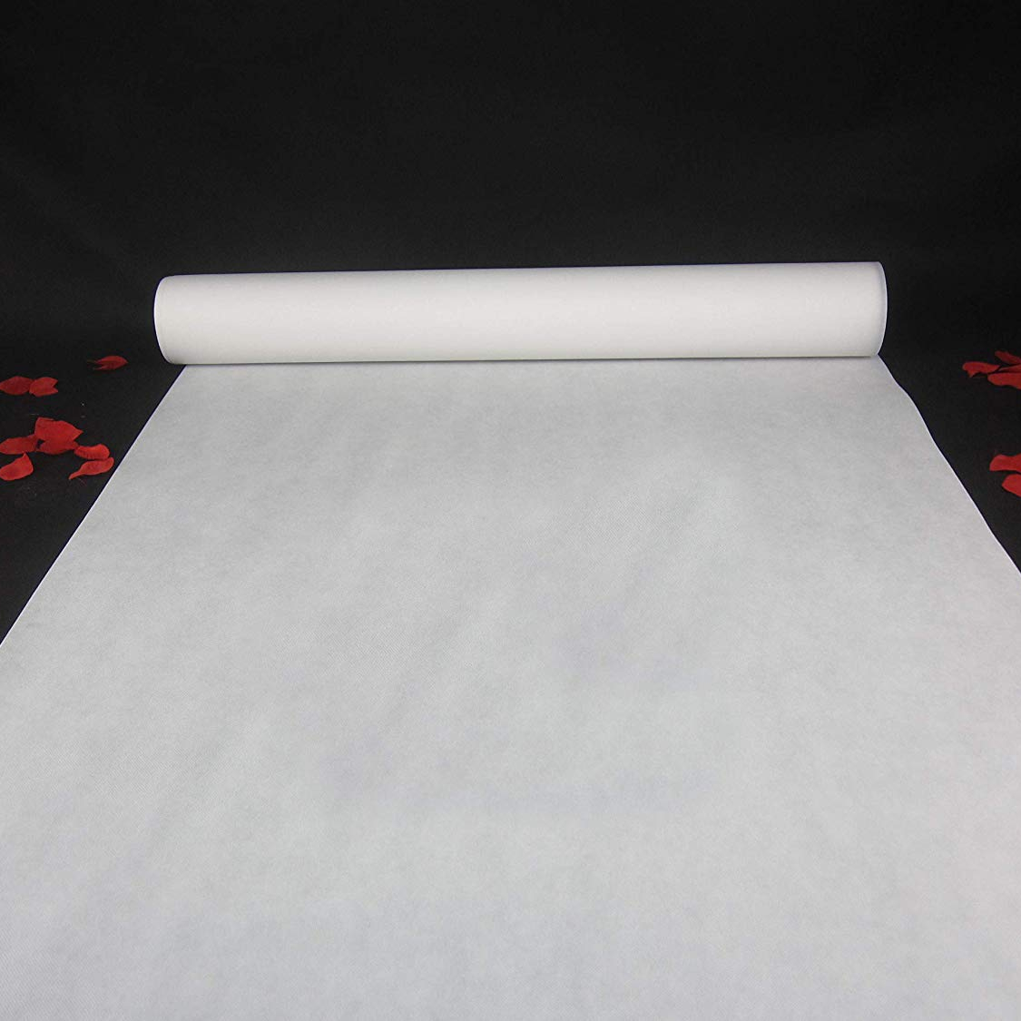 Aisle Runner White - Tapis blanc antidérapant en tissu Non