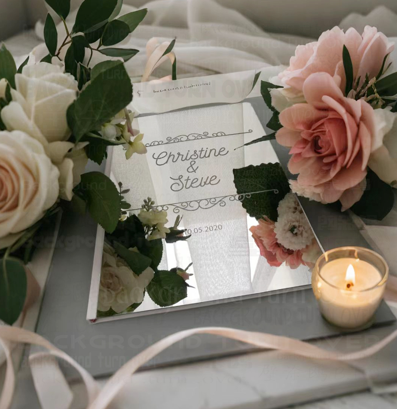 Personalized Guest Book - Livre d'or de mariage personnalisé avec