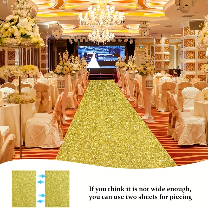 Tapis de mariage doré, tapis r - Aisle Runner White avis et prix