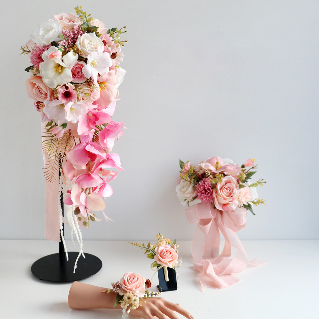 Yannew Bouquet de mariage rose - Wedding Ceremony Supply avis et prix