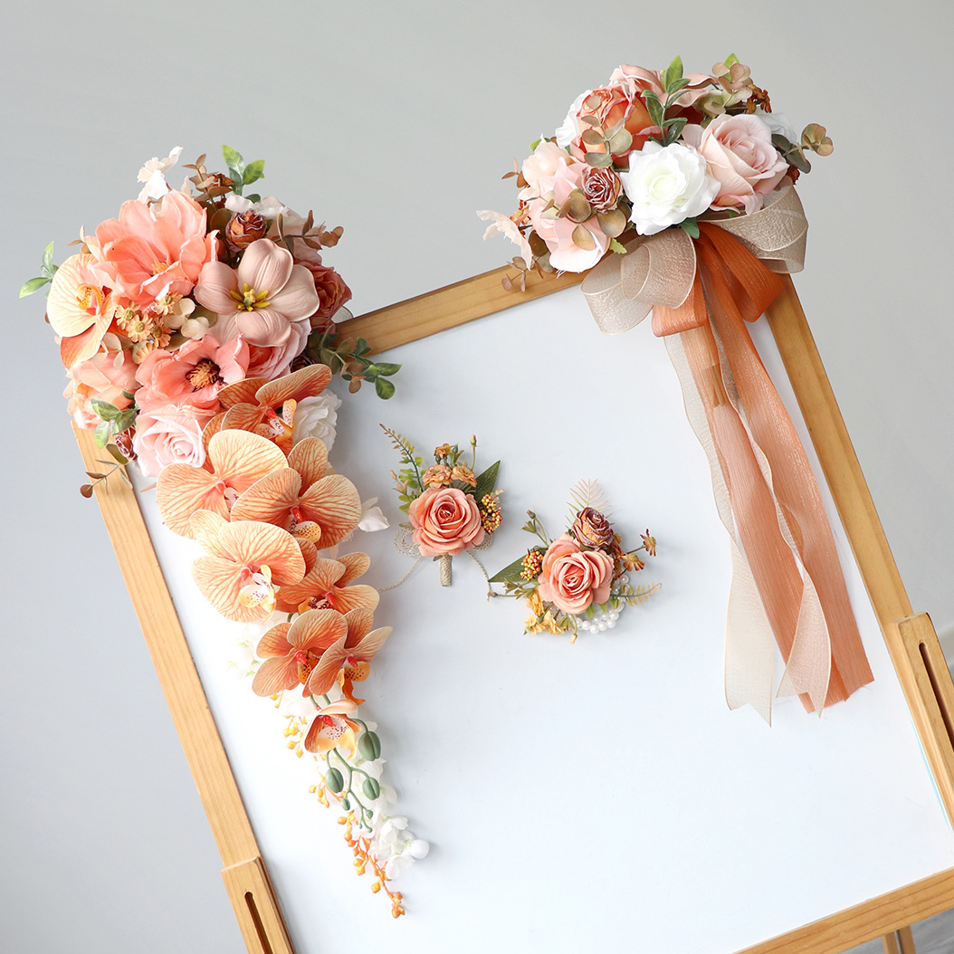 Yannew Bouquet de mariage rose - Wedding Ceremony Supply avis et prix