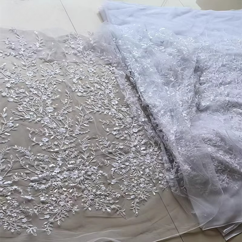 Le tissu brodé en dentelle mul - Wedding Dress Supply avis et prix
