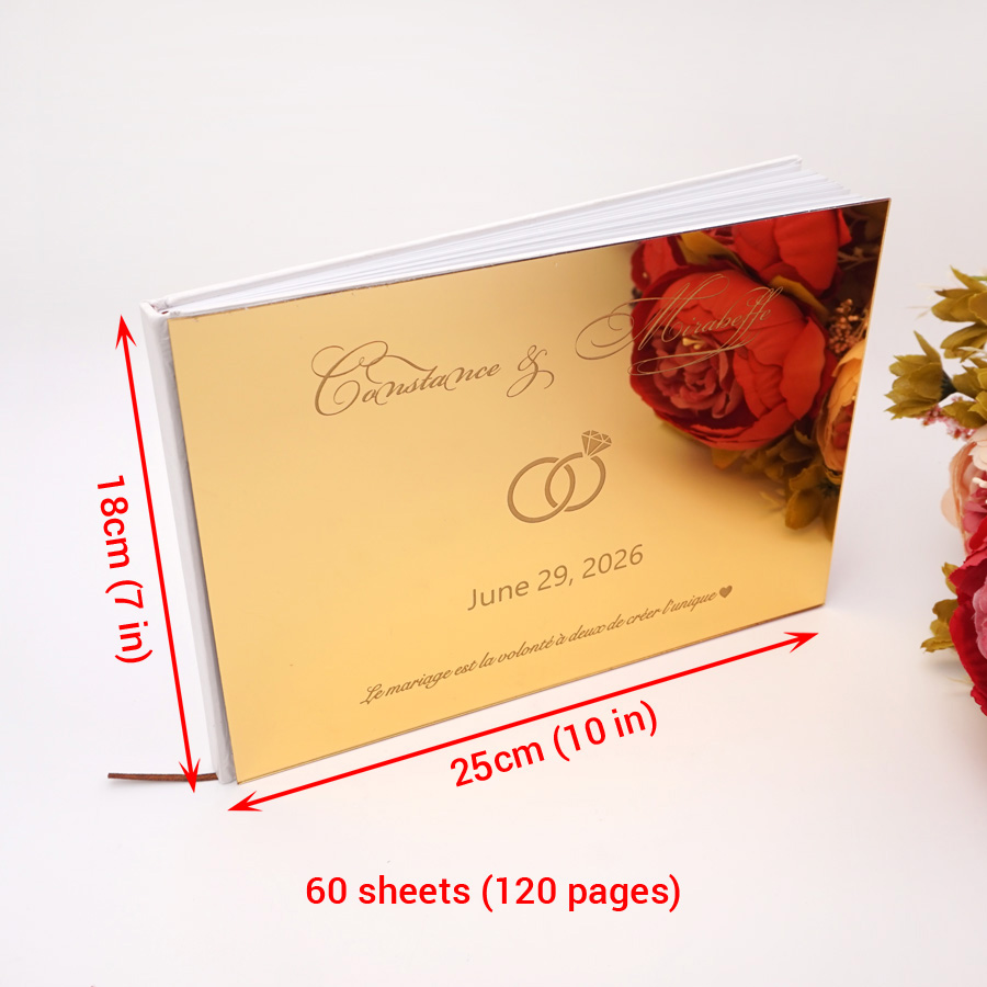 Livre d'Or de Mariage Personna - Personalized Guest Book avis et prix